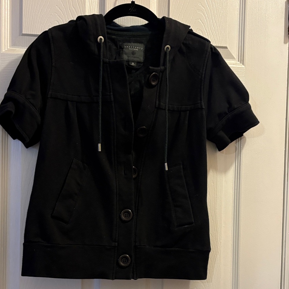 Sanctuary Black Utility Jacket with Hood